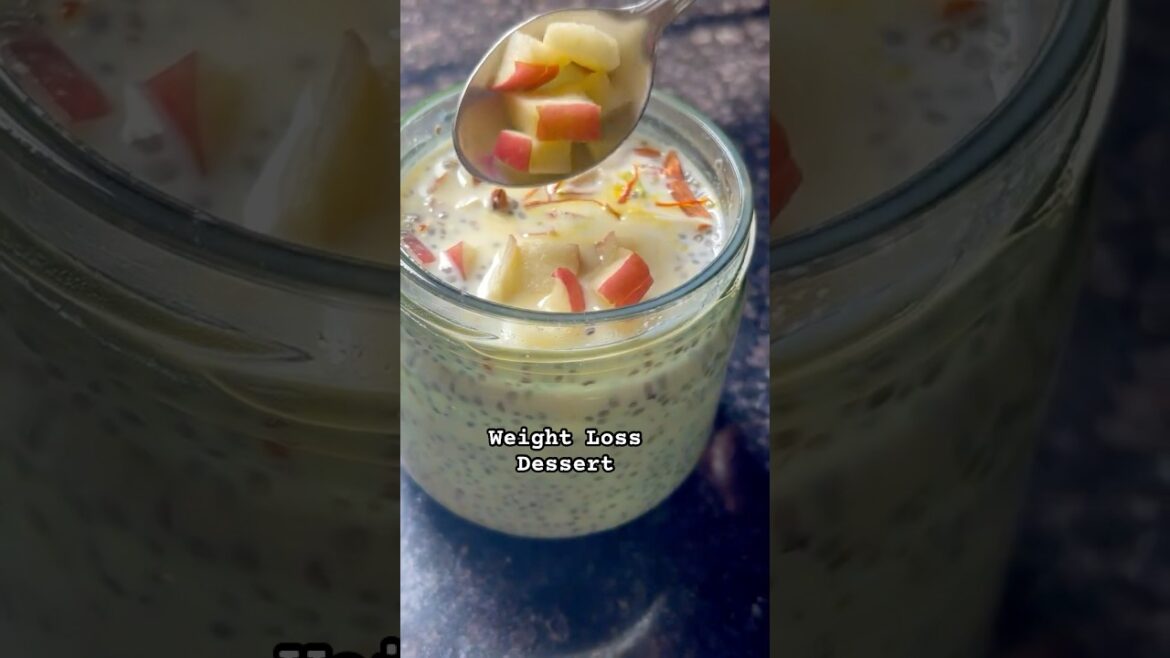 Chia Seeds Pudding for Weight Loss | Healthy Dessert #shorts #chiaseeds #weightloss #shortsvideo