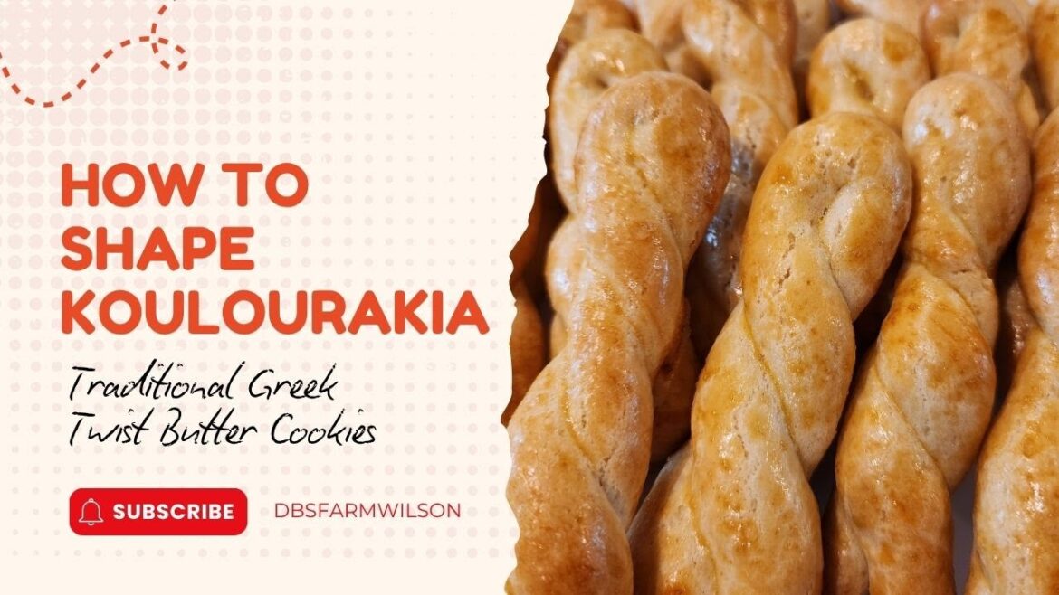 Greek Koulourakia Twist Shape Tutorial | How to Roll & Twist the Dough