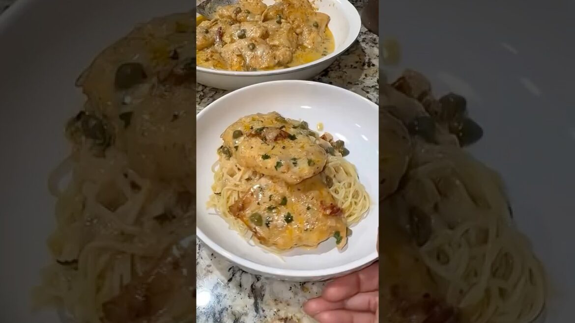 Chicken Piccata! #dinnerideas  #comfortfood #chickendishes #homecooking #recipes #foodie  #shorts