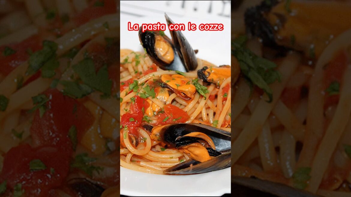 PASTA WITH MUSSELS!THE MOST EASY RECIPE FROM ITALY