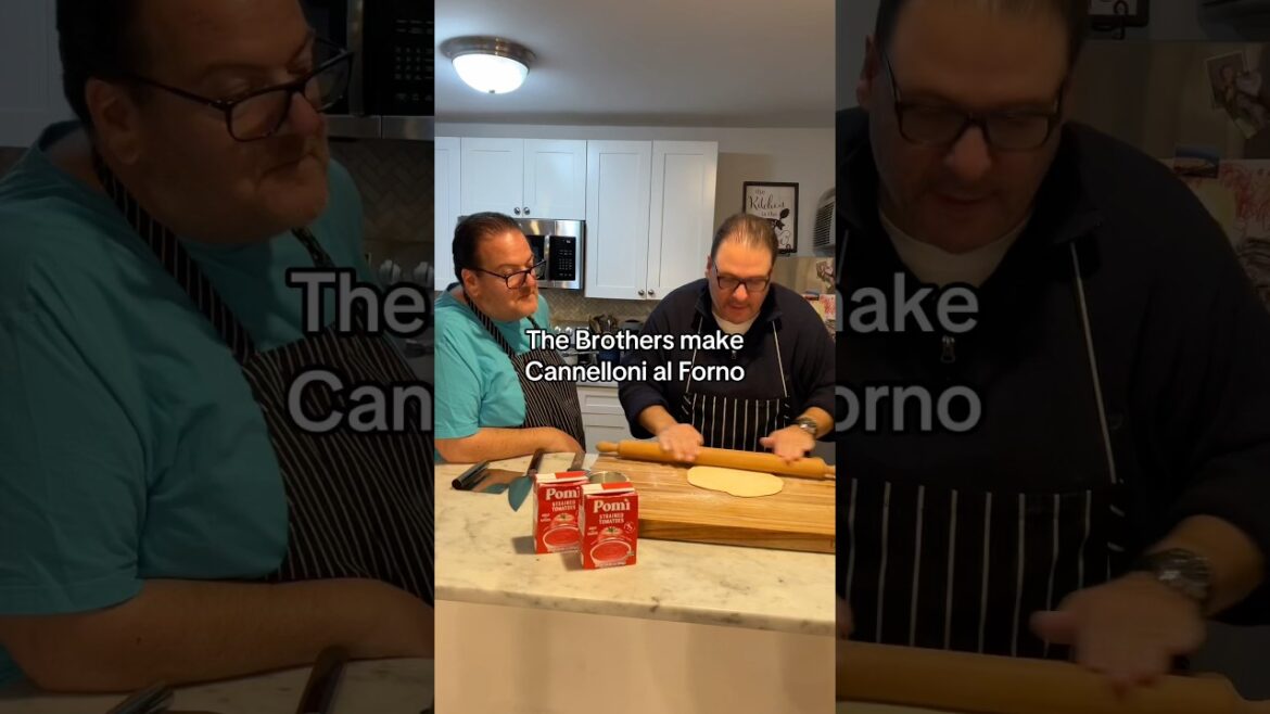 The Brothers make Cannelloni al Forno #shorts