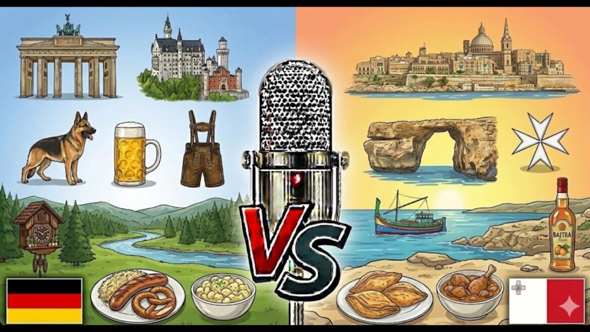 Germany vs Malta: Industrial Powerhouse vs Mediterranean Jewel