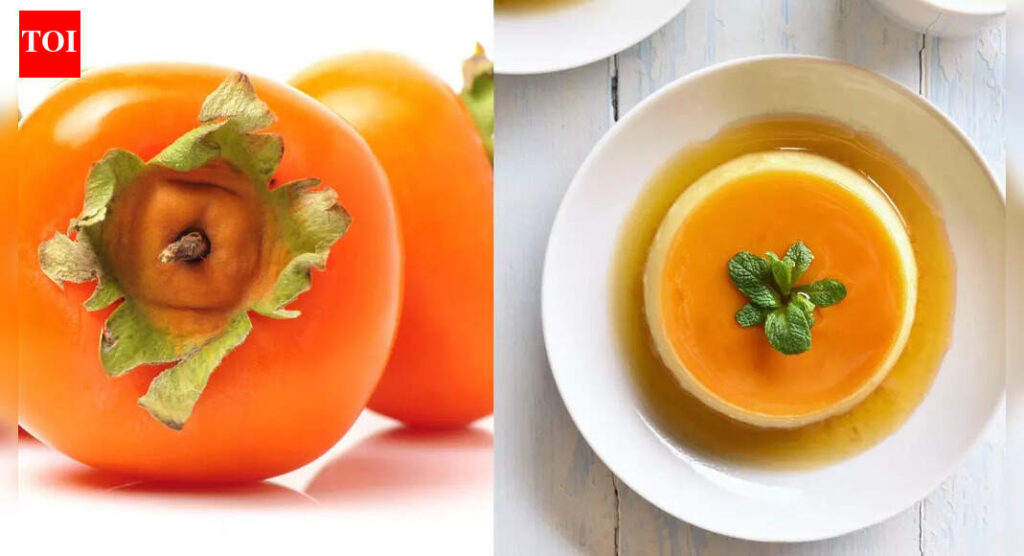 9 Reasons to consume Persimmon and how to make 2 ingredient viral Christmas no bake cake with the fruit