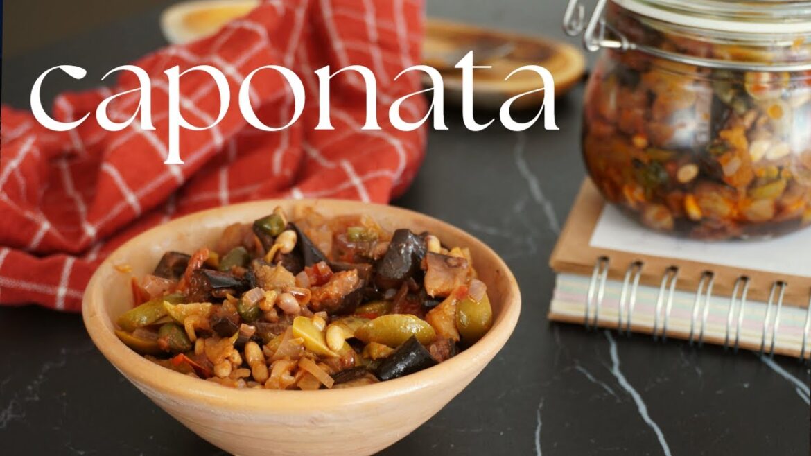 Caponata Recipe | Sicilian Salad | Silent Vlog