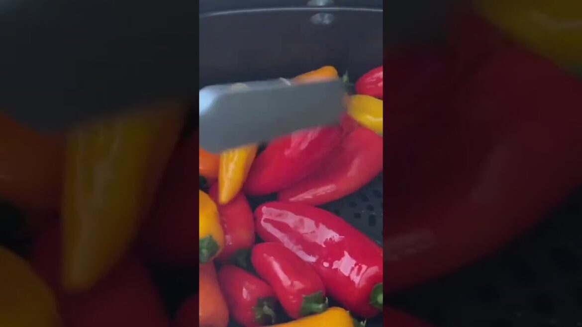 Air Fryer Mini Sweet Bell Peppers | So Easy to Make#shorts