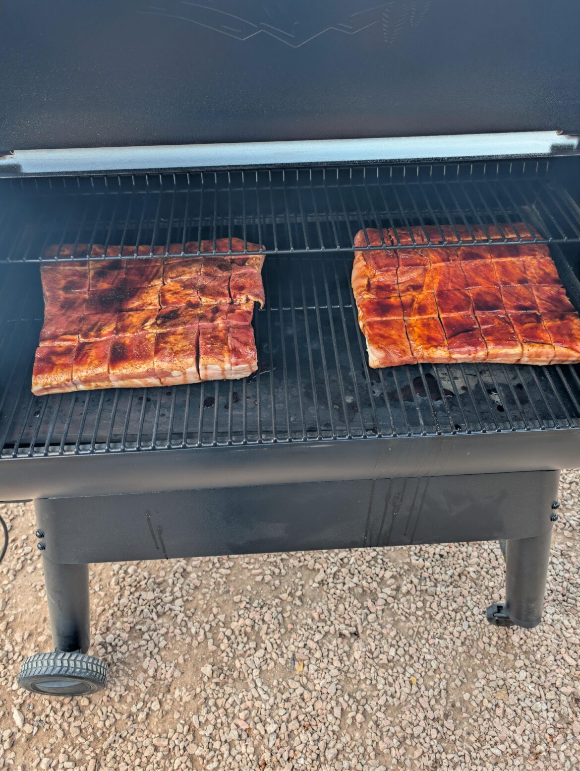 Teriyaki chicharron pork belly