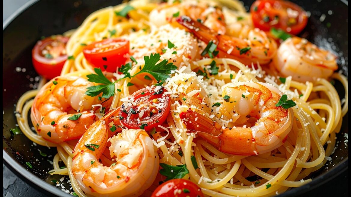 The Secret To Make A Delicious Creamy Shrimp Pasta Recipe | DINNER in 15 MINUTES
