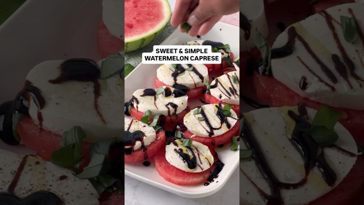 Watermelon Caprese Bites Watermelon Caprese Bites