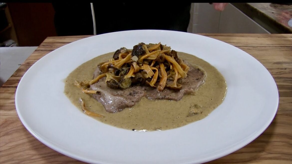 Scaloppina di vitello con i funghi