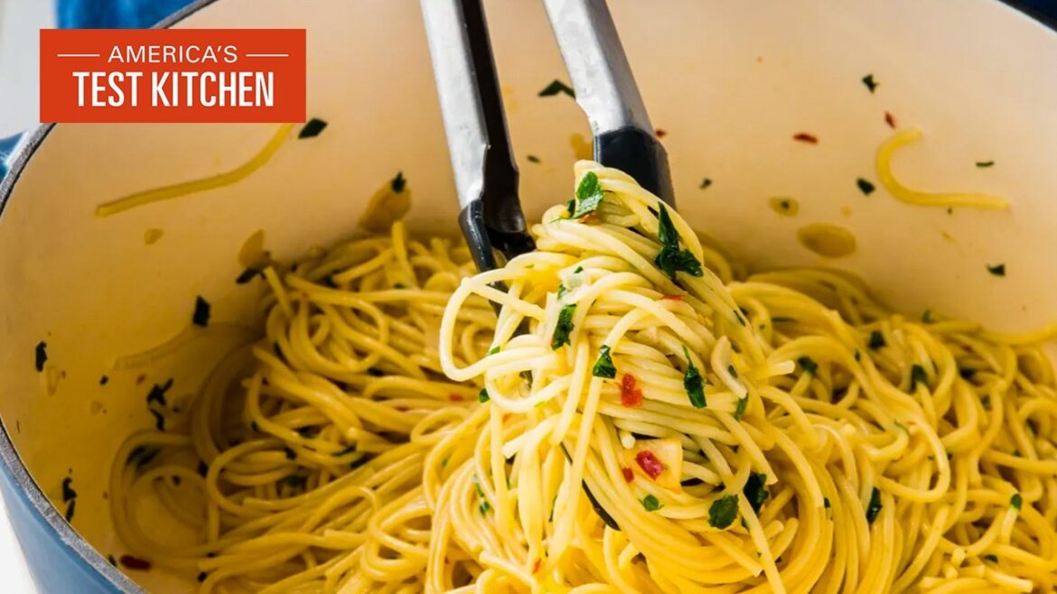 Simple and Easy Pasta with Olive Oil and Garlic (Aglio e Olio) | America's Test Kitchen
