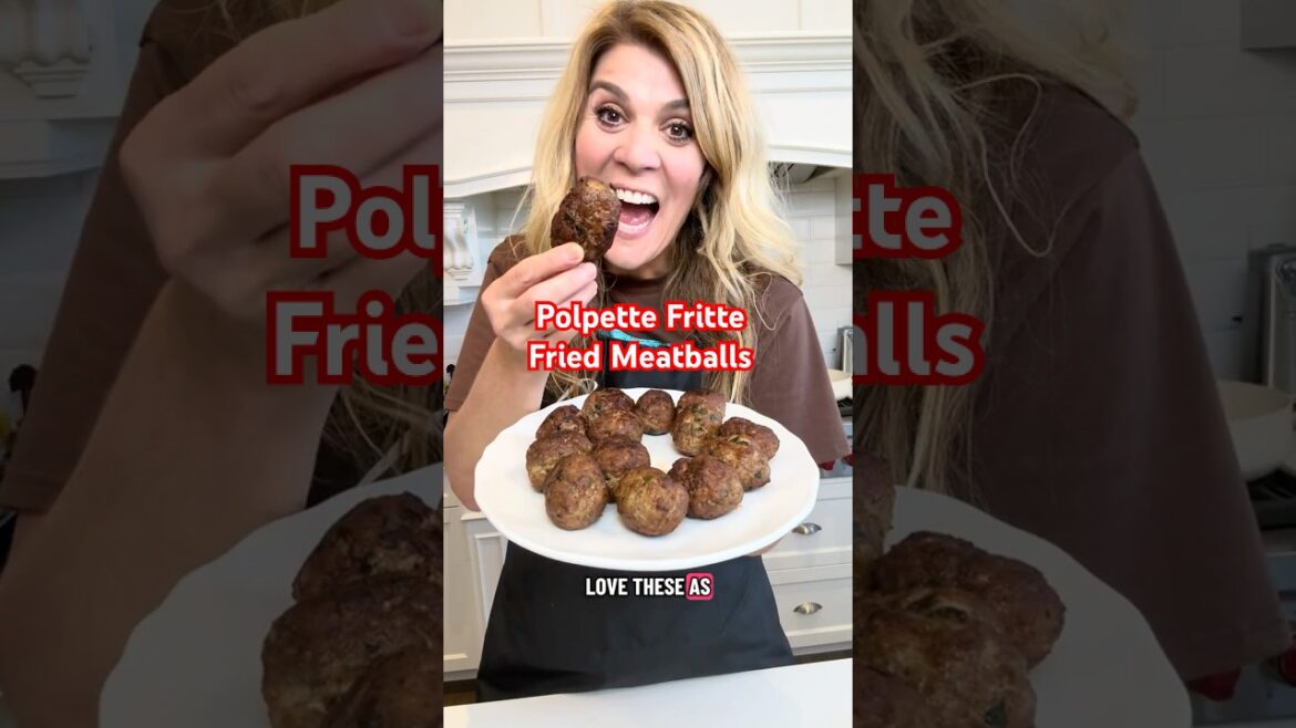 Polpette Fritte Fried Meatballs #polpette #italianfood