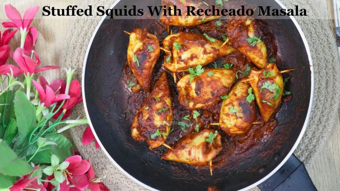 Stuffed Squids Recipe | Goan Recheado Stuffed Squids | Stuffed Calamari Recipe | Goan Recipes
