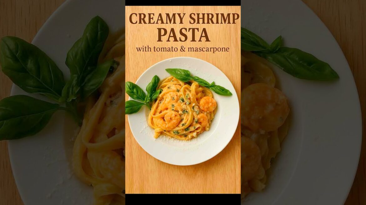 Mascarpone & Tomato Shrimp Pasta — Creamy, Quick, and So Tasty!