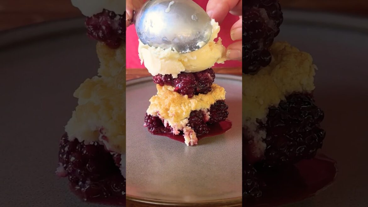 Smoked Blackberry Cobbler ​⁠@TraegerGrills #dessert #cobbler #cooking #recipe