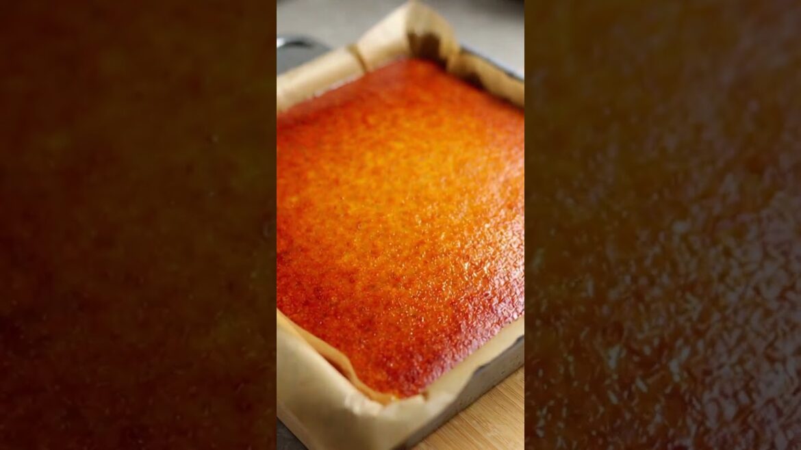 Coconut Basbousa with Pistachio Crown