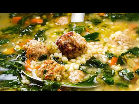 Cozy Italian Wedding Soup recipe with tender meatballs, pasta, and savory broth Cozy Italian Wedding Soup recipe with tender meatballs, pasta, and savory broth