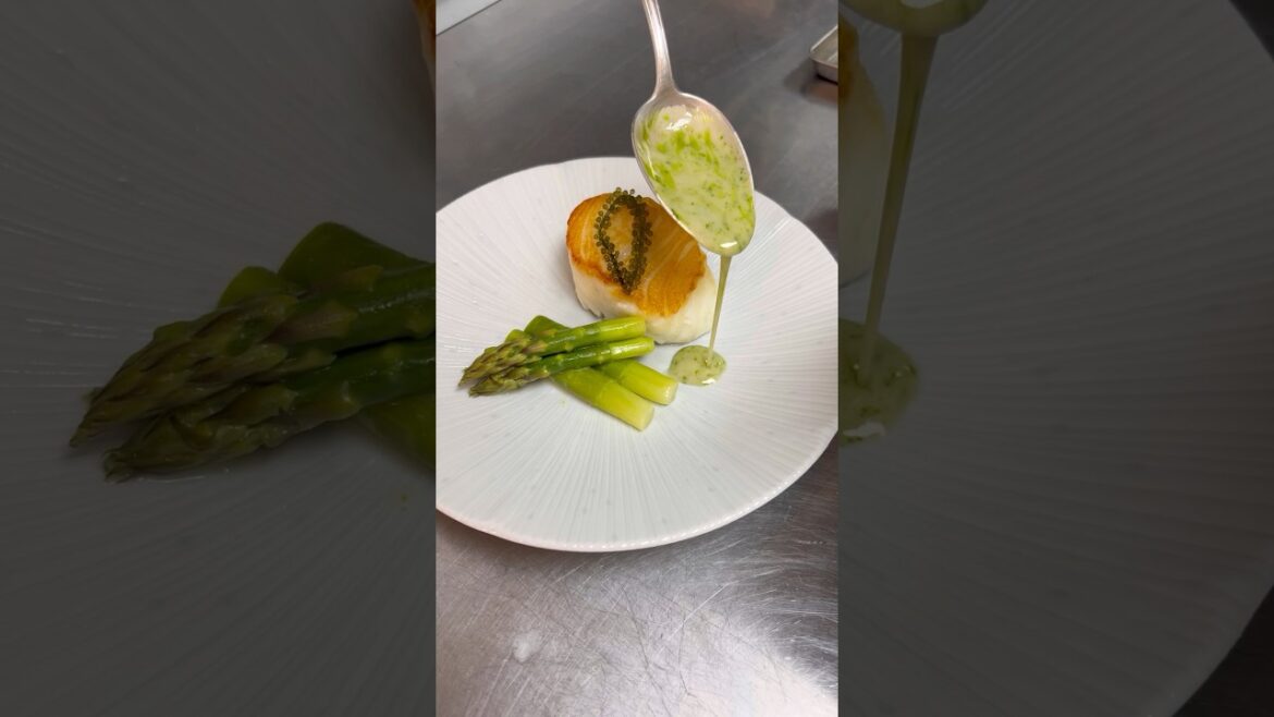 How to plate sea bass ⭐️