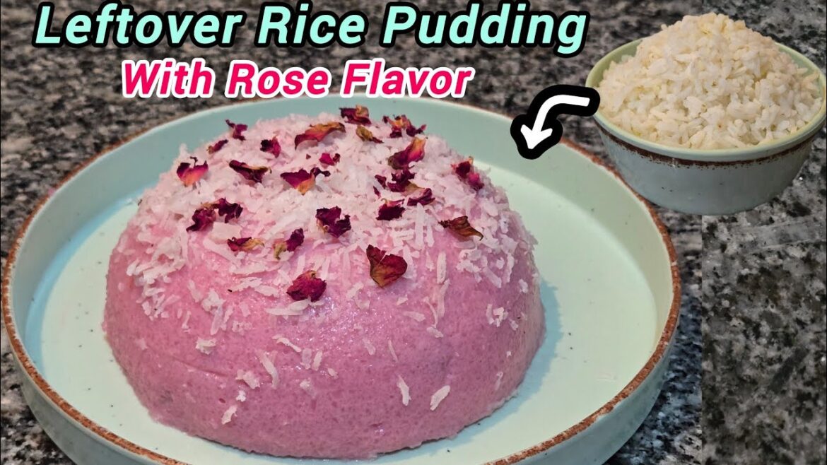 Leftover Rice Pudding With Rose Flavor l Pudding Recipe l Rice Dessert l Leftover Rice Recipe