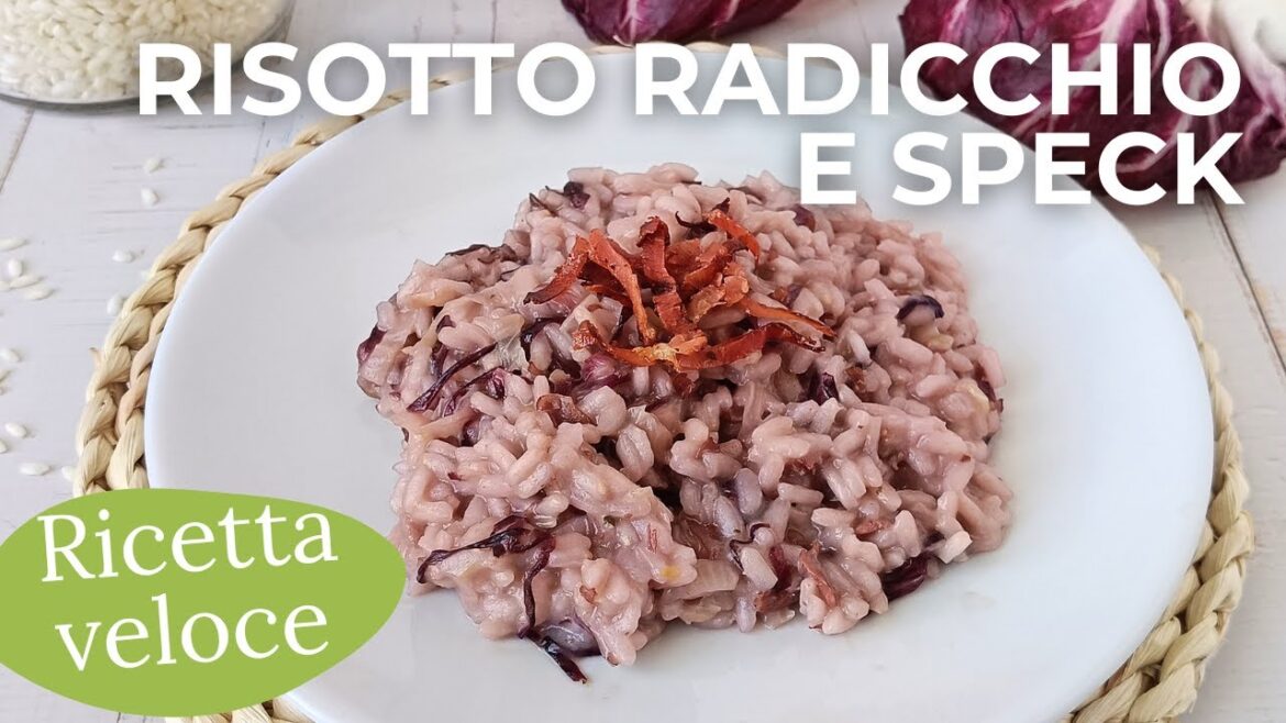 RISOTTO radicchio e speck: SUPER CREMOSO e irresistibile