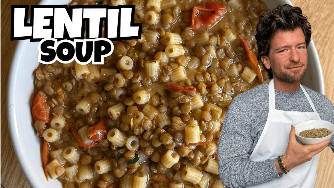 How to Cook Pasta with Lentils: Authentic Italian Lentil Soup (One Pot)