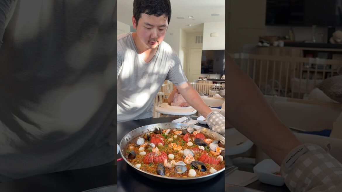 Making paella for the first time