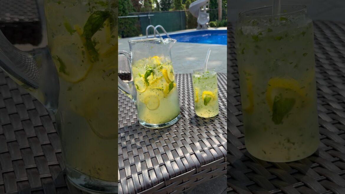 Mint lemonade recipe #fypシ #recipe #lemon #fypシ゚ #lemonade #fypシ゚viral #drink #food #easyrecipe