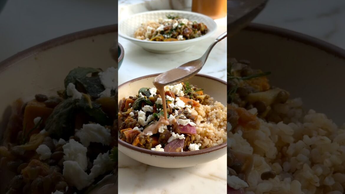 Creamy Lentils with Cinnamon Tahini