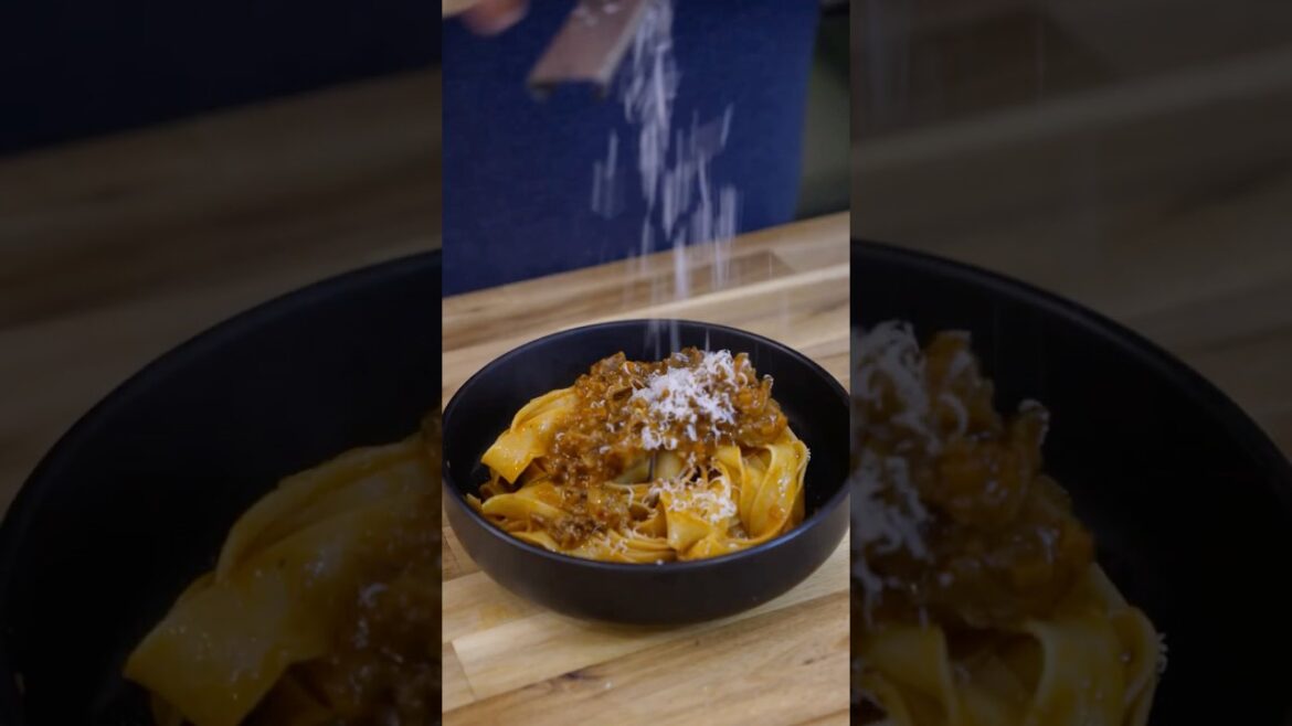 Pappardelle with Osso Buco Ragù - Recipe in the Comments! #ossobuco #pasta #ragu