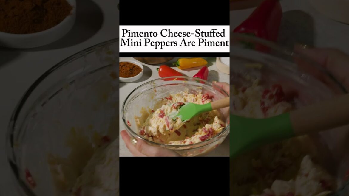 Pimento Cheese-Stuffed Mini Peppers Are Piment-Oh So Good #cooking #recipe #delicious