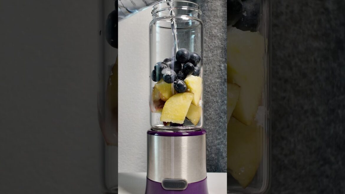 Blender Apple Blueberry Smoothie #mixshake #juice #creativeblender #satisfying #smoothie #recipe