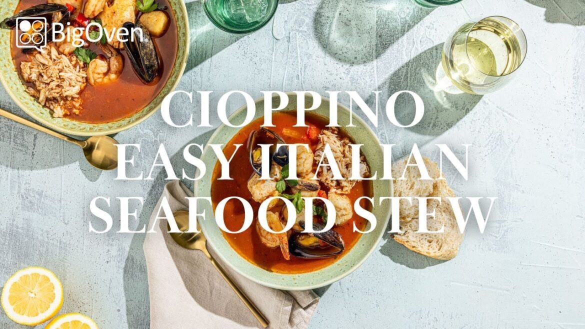 Easy Cioppino Seafood Stew 4K Easy Cioppino Seafood Stew 4K