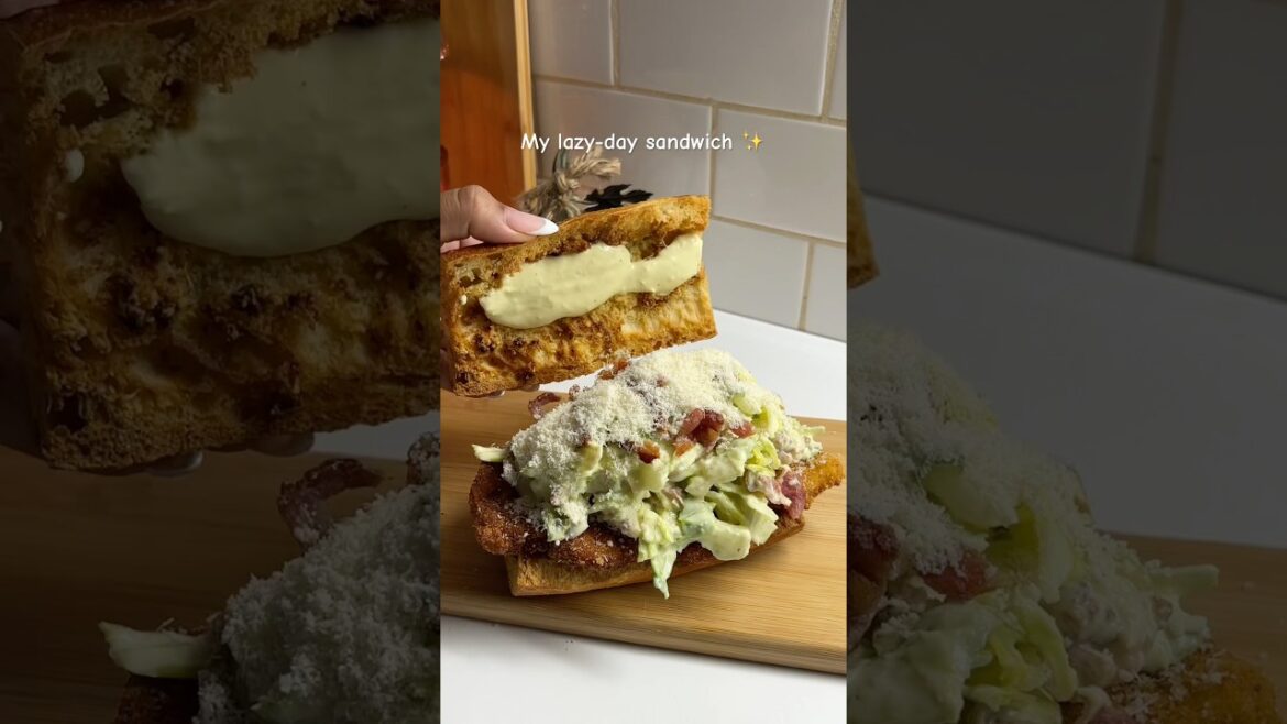 Lets make my crispy chicken sandwich ☺️ #dinnerideas #shorts