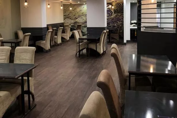 Inside the Raj Pavillions Indian restaurant in Horfield