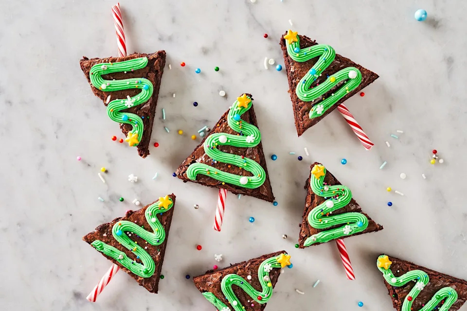 christmas tree brownies
