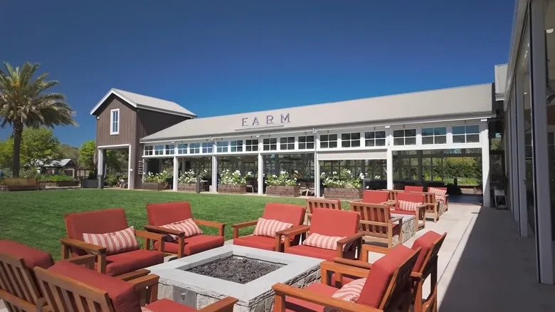 View of the FARM Restaurant + Bar at Carneros Resort and Spa