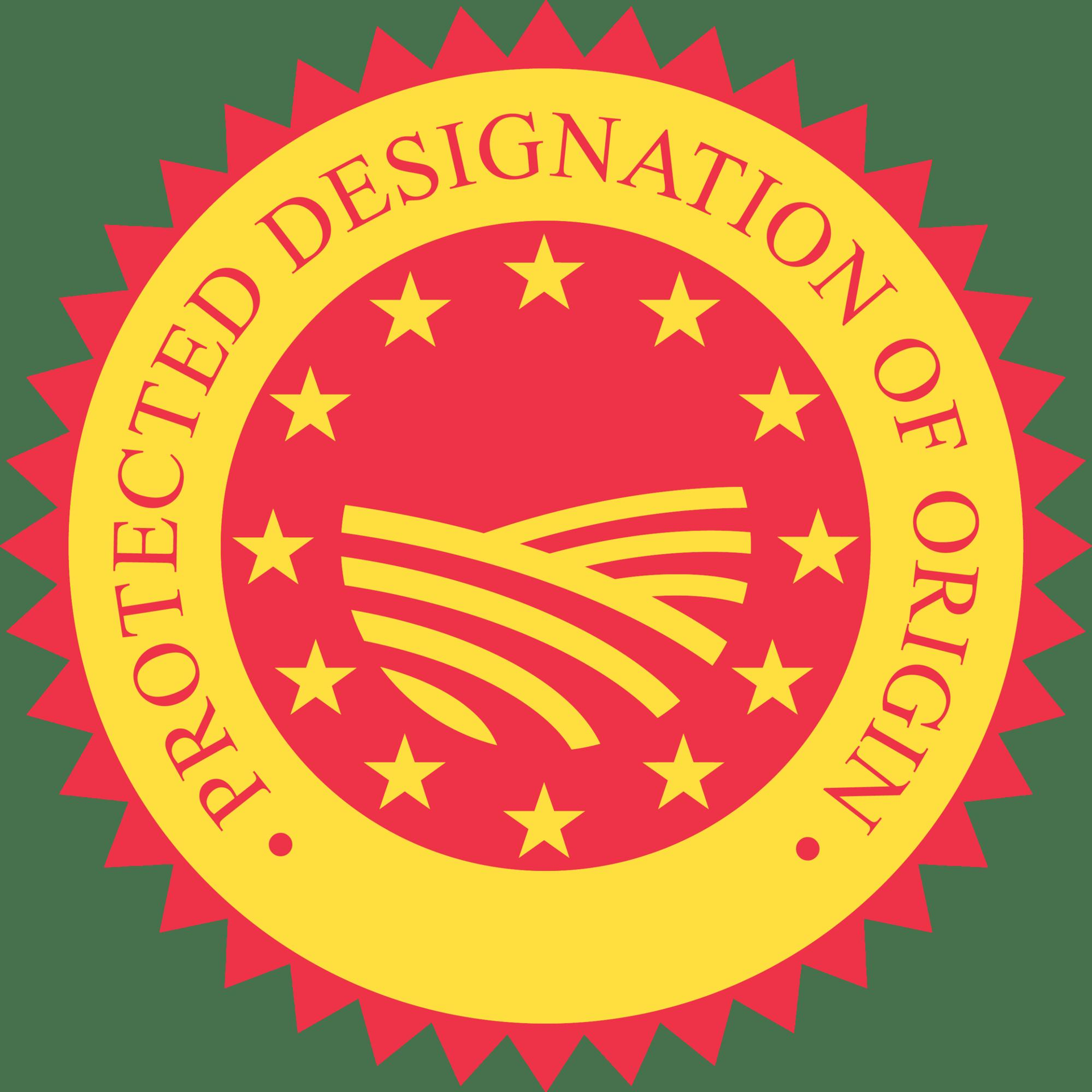 Packaging featuring the symbol for Protected Designation of Origin (DOP) is used for products where all stages of production are carried out in a specific geographical zone. Courtesy of Diary R