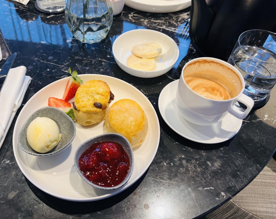 Scones, jam, cream and coffee. It’s the only way ☕️