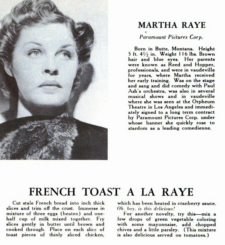 Martha Raye's French Toast (with chicken)