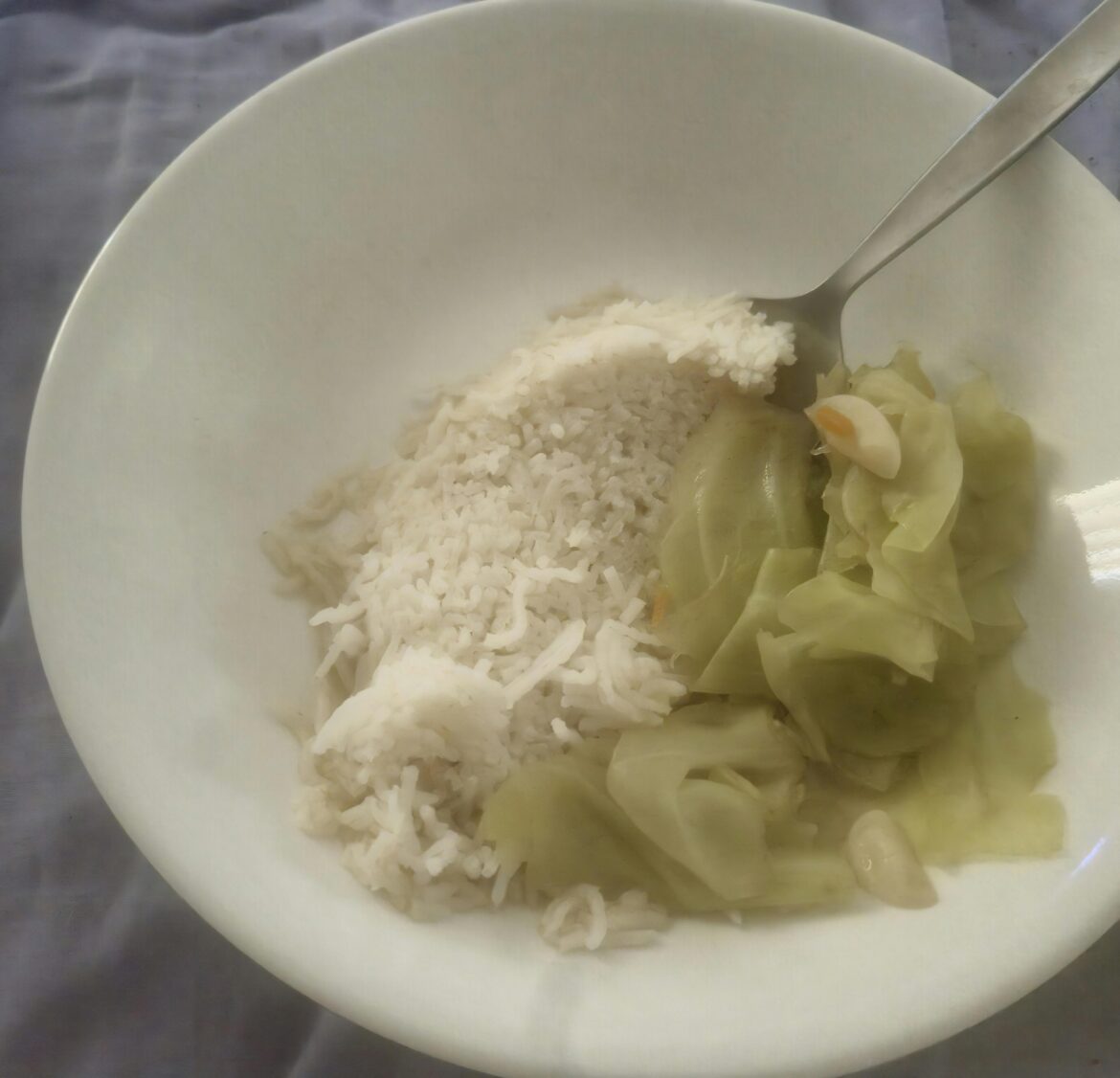Cabbage Soup n Rice = comfort food