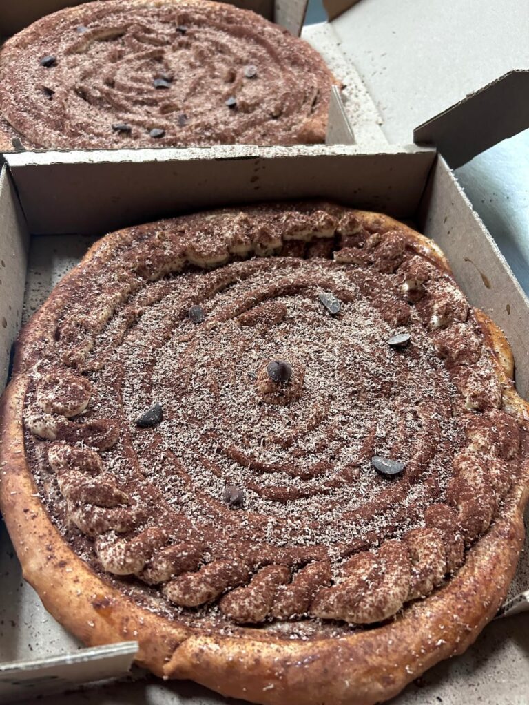 Vietnamese coffee Tiramisu pizza Vietnamese coffee Tiramisu pizza