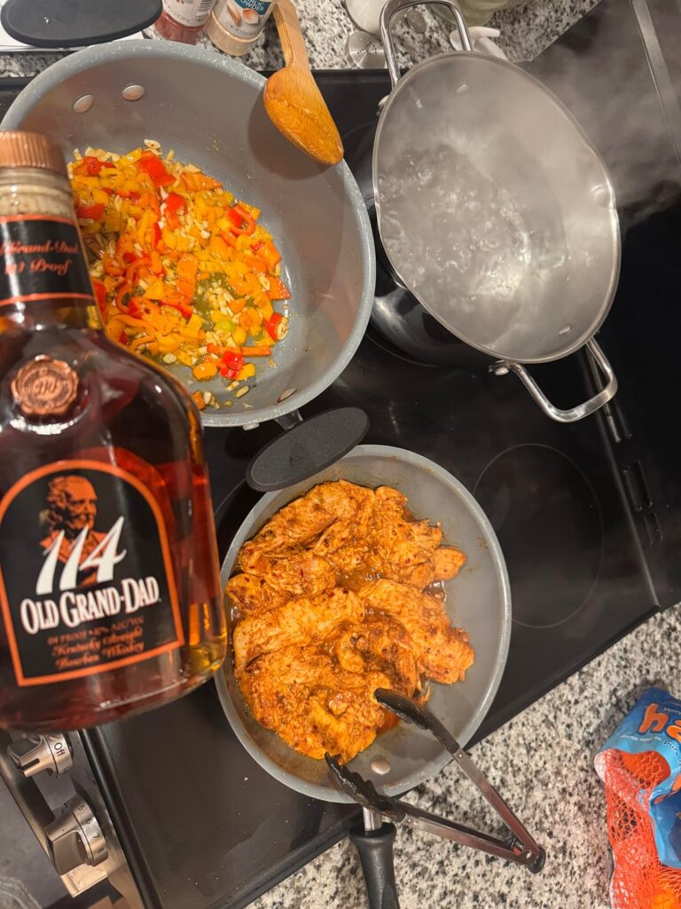 Im always drinking and cooking lol