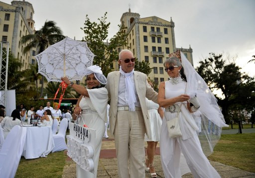 Dinner in white in Cuba: a French picnic and American ambience – Lifestyle The founder of 'Diner en Blanc' event, Francois Pasquier, poses for a picture at the Hotel Nacional in Havana on April 6, 2019.