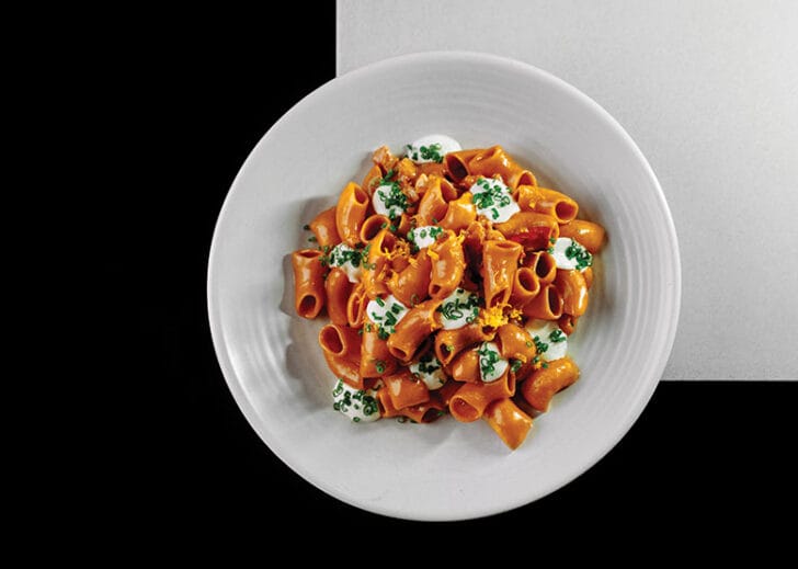 Creamy lobster macaroni at Bar Mutz in Westwood, New Jersey