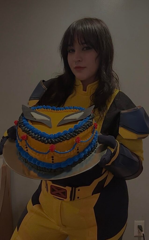 best part ab being a baker is making my own bday cake 🥳