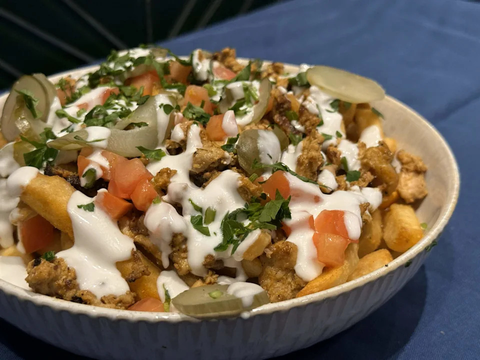 One of the best sellers so far at Urban Olive Mediterranean has been the Shawarma Fries. The Raleigh restaurant, located inside Transfer Co. Food Hall, also serves Urban Fries, topped with ingredients such as kalamata olives and feta cheese.