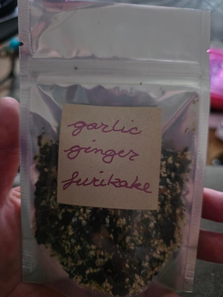 Started making my own furikake. Buying dehydrated green onions tomorrow to add.