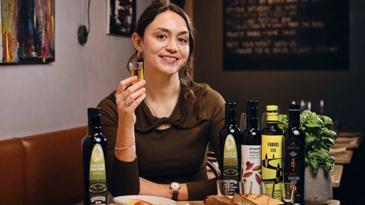 Aroma of thistle! My dinner at the restaurant with an olive oil sommelier