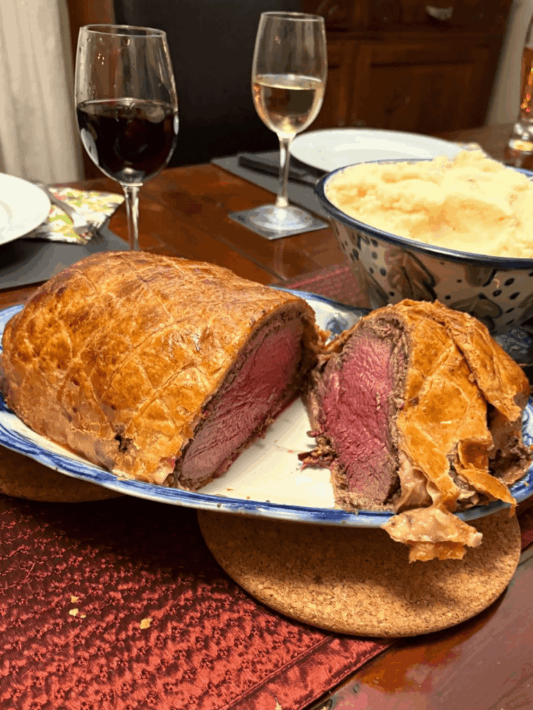 Made J. Kenji's Ultimate Beef Wellington for Christmas Eve Dinner