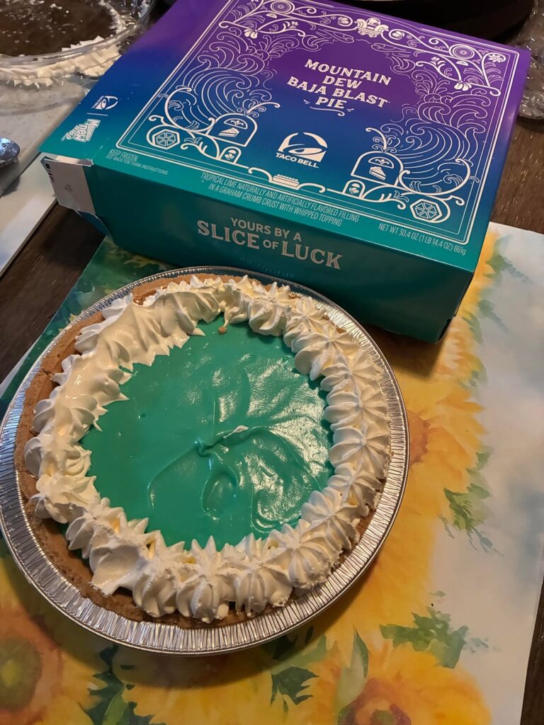 Not chicago related, but did anyone else get the Baja blast pie from Taco Bell??
