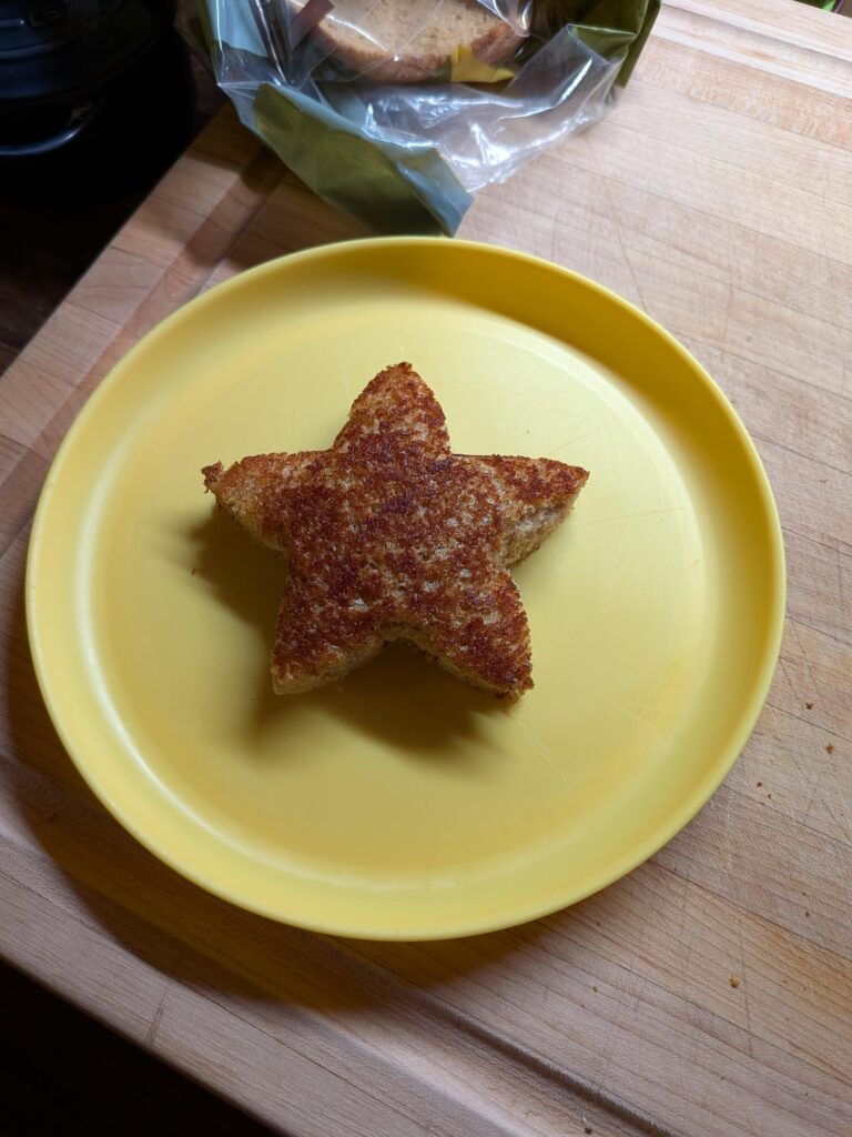 My various attempts at getting my toddler to eat grilled cheese